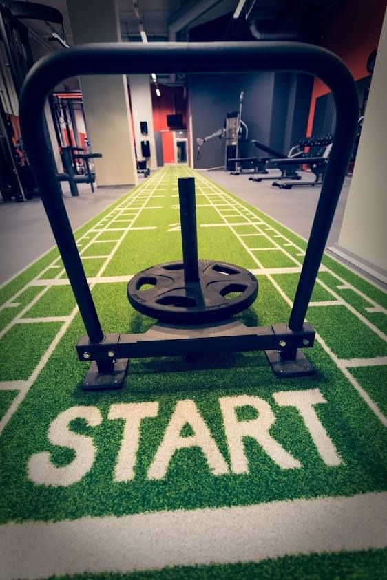 2.4m* 18m Premium Blue Double Track Sled Turf 10mm for Crossfit/Gym Area