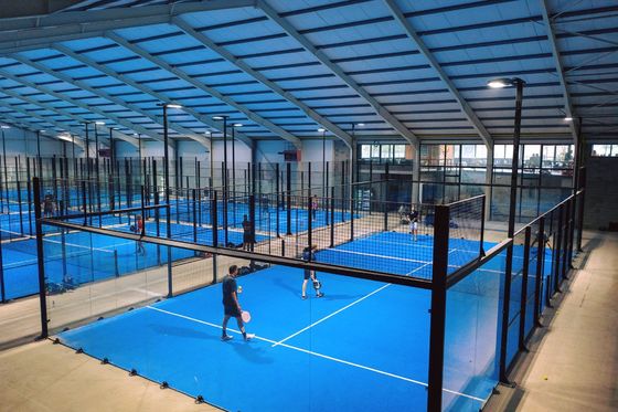 Hot Sale 12mm Padel Tennis Fields Clear Tempered Glass Panoramic Outdoor Padel Court