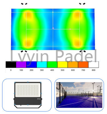 Hot Sale 12mm Padel Tennis Fields Clear Tempered Glass Panoramic Outdoor Padel Court