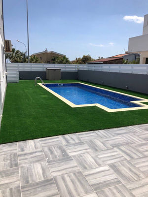 50mm Landscaping Artificial Grass 40-60mm Fake Grass Edging