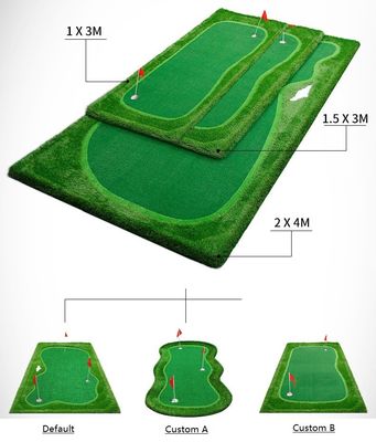 1x3m Mini Golf Artificial Turf 10mm 35mm Artificial Grass Golf Green