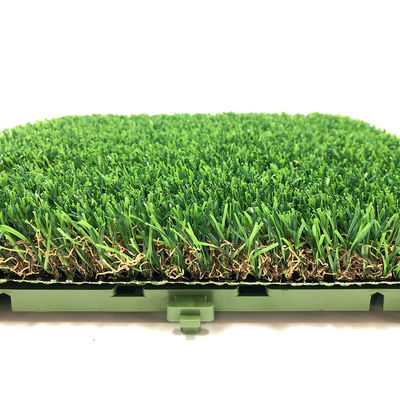 18mm 50mm Artificial Putting Green 30x30 Interlocking Grass Deck Tiles