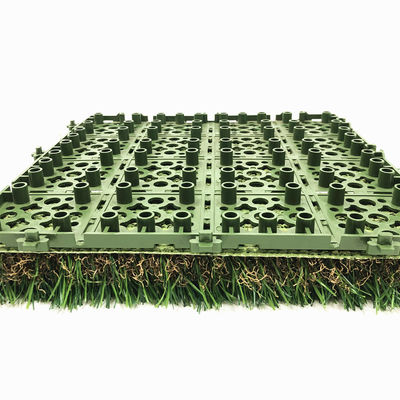 18mm 50mm Artificial Putting Green 30x30 Interlocking Grass Deck Tiles