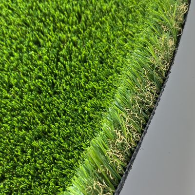 Decoration Flooring Artificial Grass 35mm 2*25m High Density In Backyard