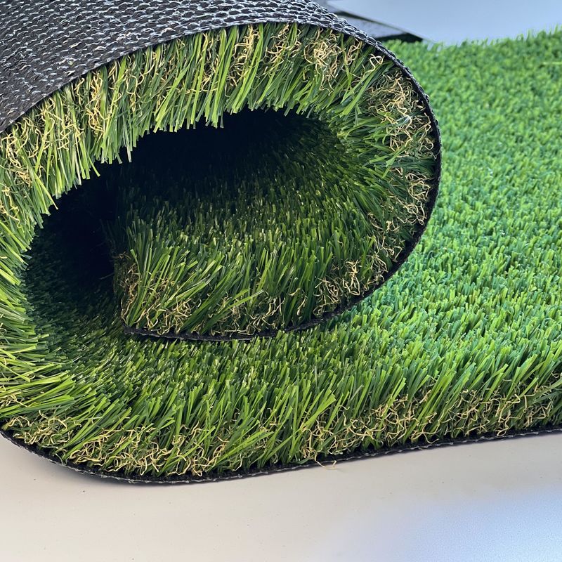 Decoration Flooring Artificial Grass 35mm 2*25m High Density In Backyard